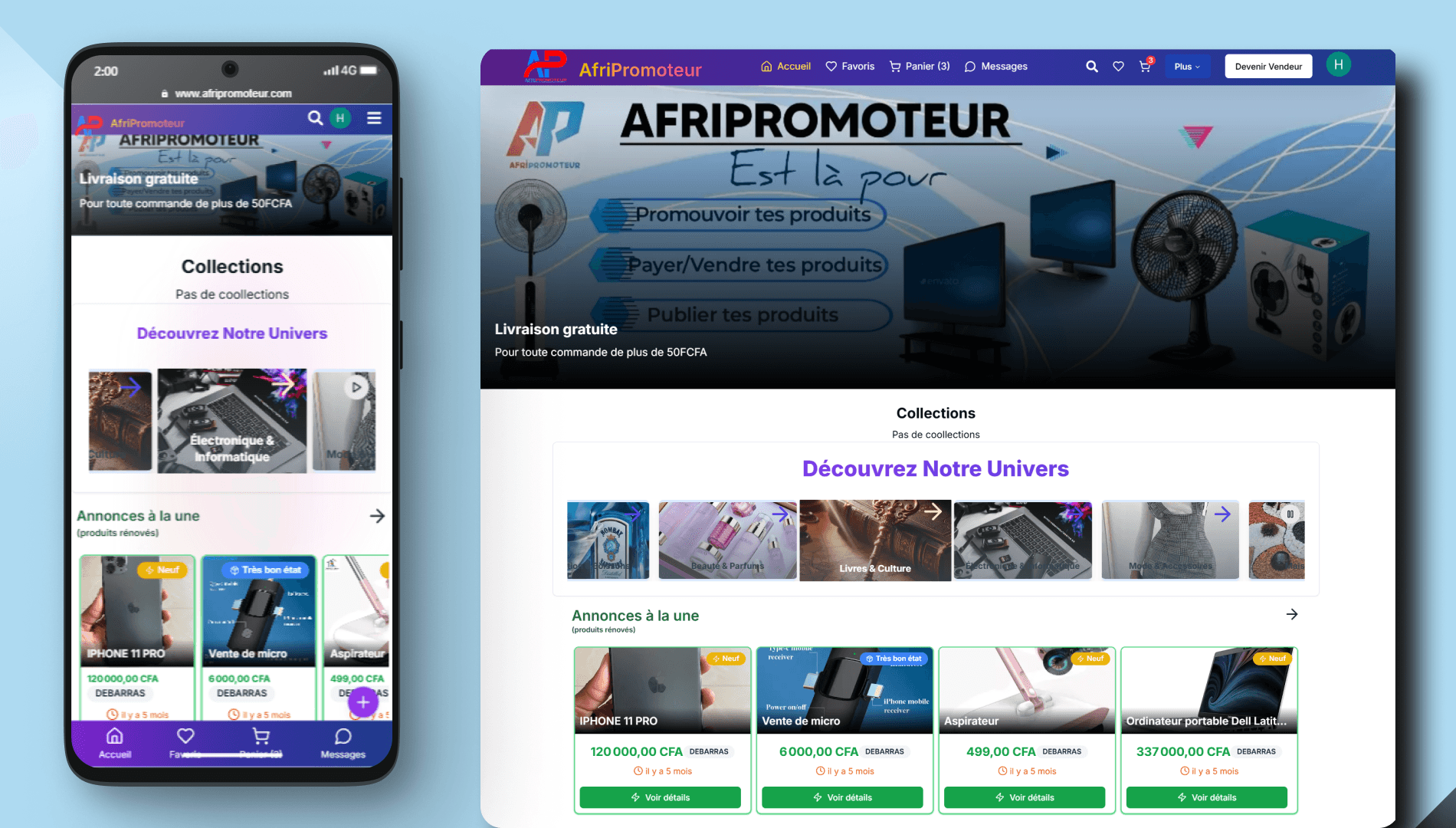 Afripromoteur — Marketplace Multi-Vendeurs