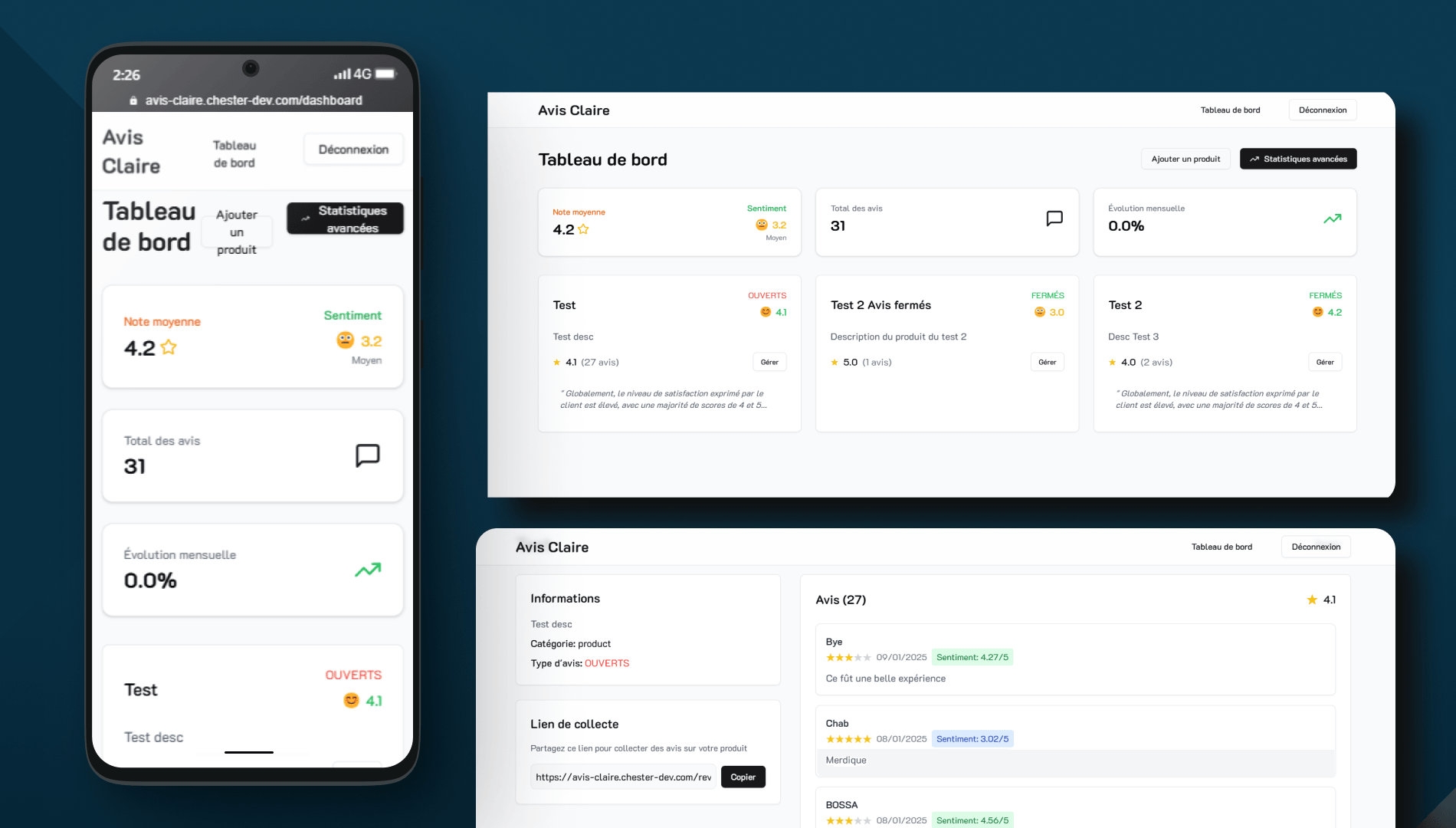 Avis Claire — Intelligence des Avis Clients