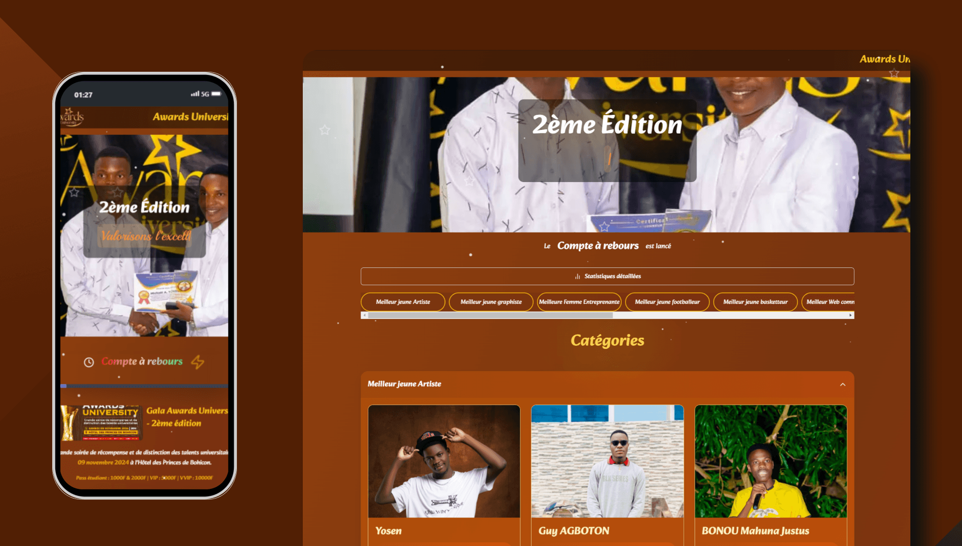 Awards University — Plateforme de Vote en Ligne