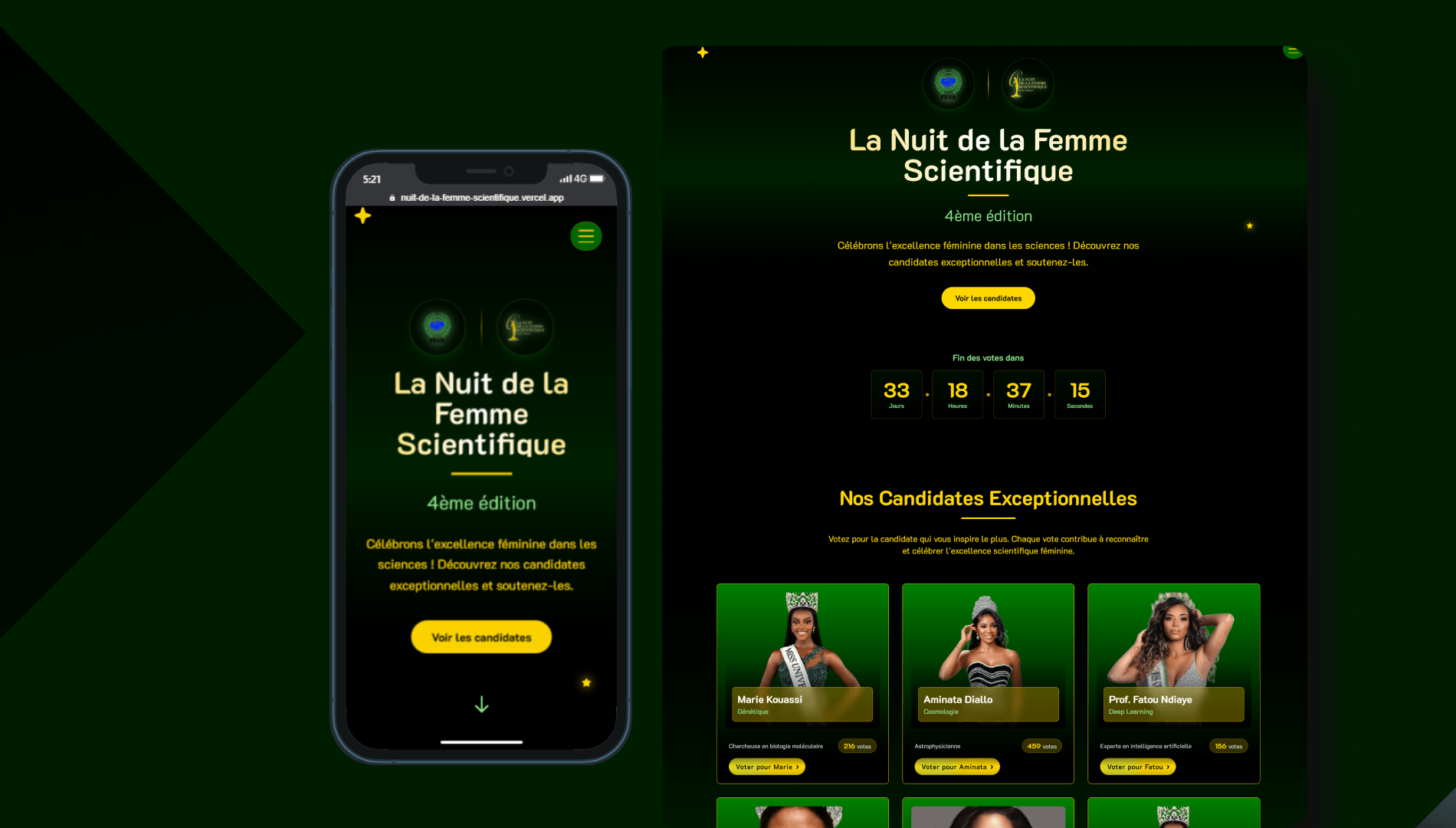 Nuit de la Femme Scientifique — Vote Événementiel