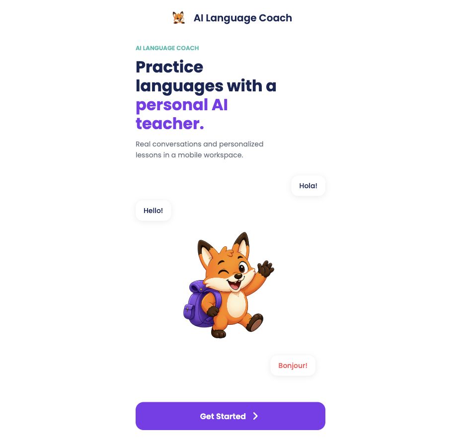 AI Language Coach — Apprentissage Mobile