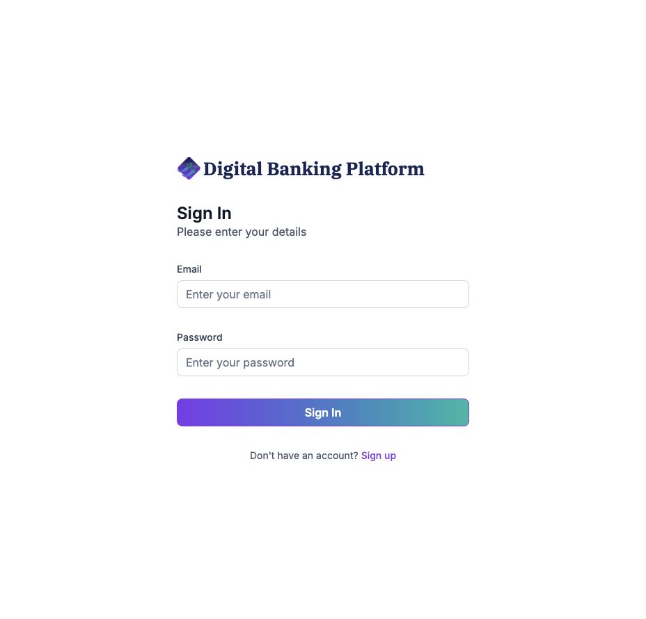 Digital Banking Platform — Workspace Fintech