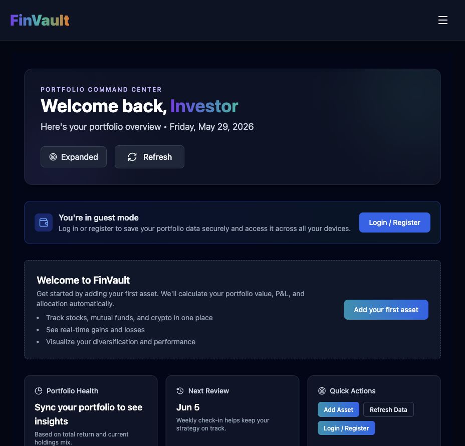 FinVault — Gestion de Portefeuille